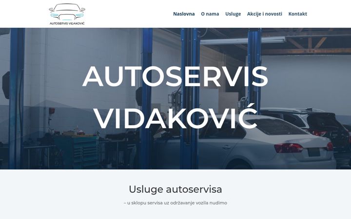Skærmbillede af autoservisvidakovic.hr