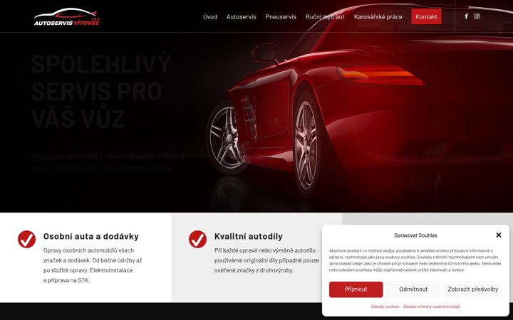 Skærmbillede af autoservisvitovec.cz
