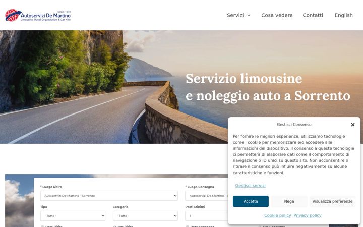 Skærmbillede af autoservizidemartino.com
