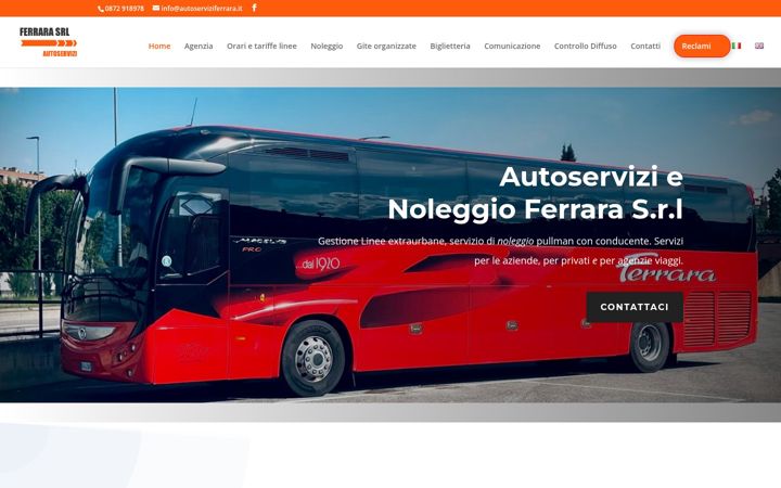 Screenshot of autoserviziferrara.it