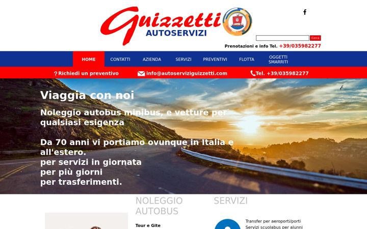 Screenshot of autoserviziguizzetti.com