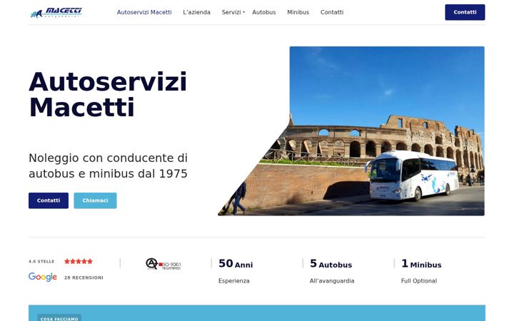 Kuvakaappaus sivustosta autoservizimacetti.it