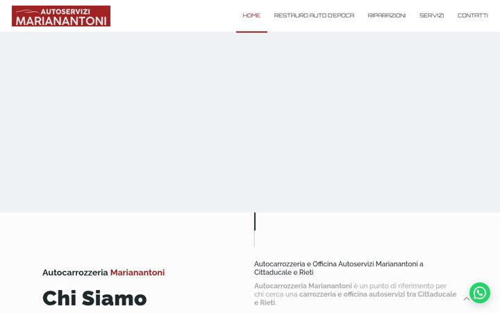 Screenshot of autoservizimarianantoni.it
