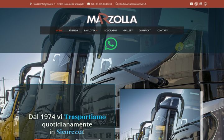 Screenshot of autoservizimarzolla.it