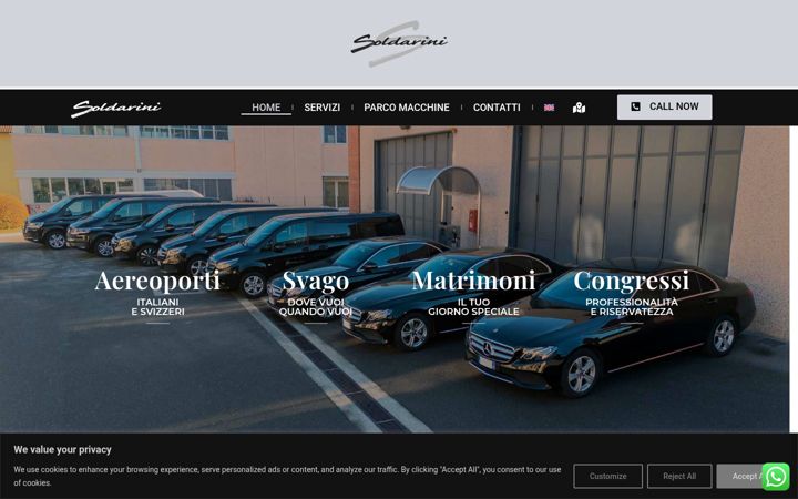 Screenshot stránky autoservizisoldarini.com