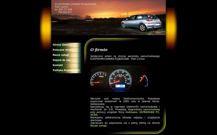Screenshot of autoserwis-cichon.web.app