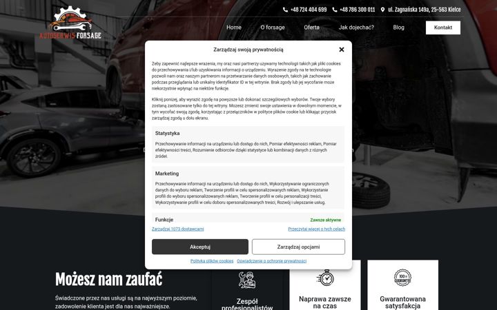Screenshot of autoserwis-forsage.pl