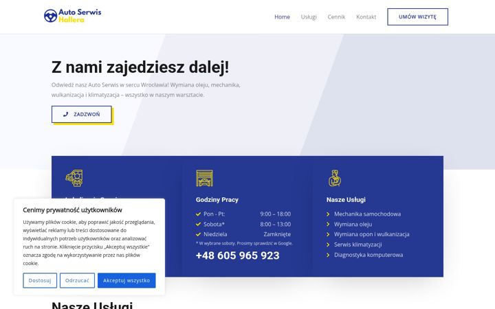 Screenshot of autoserwishallera.pl