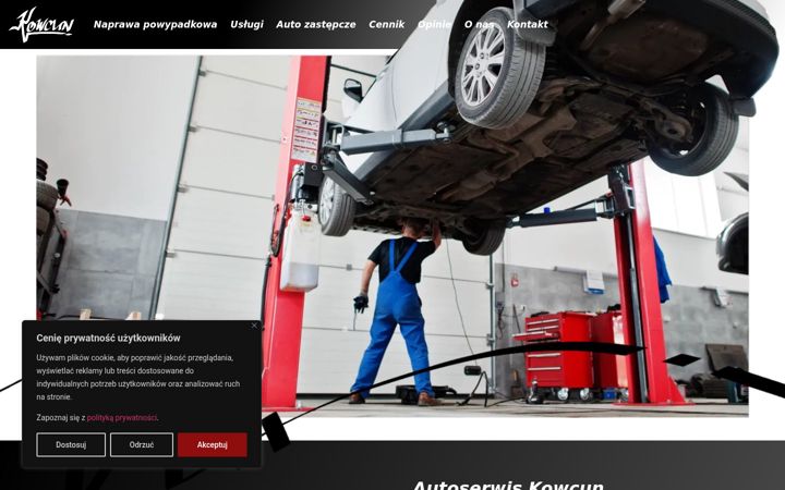 Screenshot of autoserwiskowcun.pl
