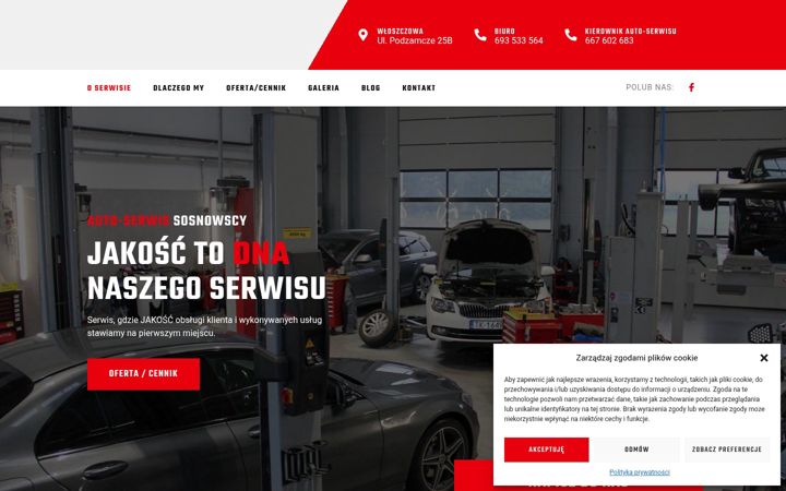Screenshot of autoserwissosnowscy.pl