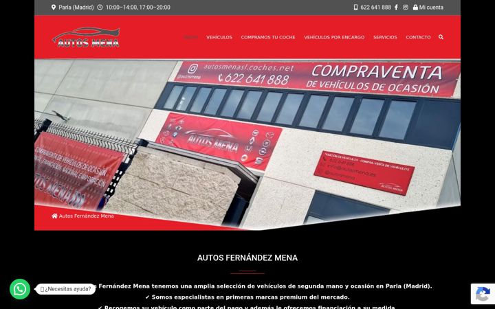 Snimka zaslona za autosfernandezmena.es