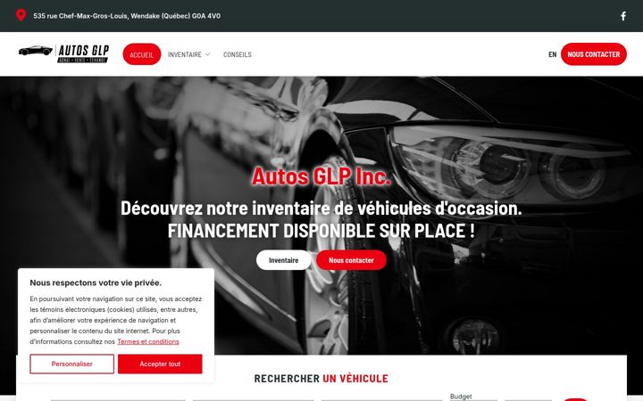 Screenshot von autosglp.com