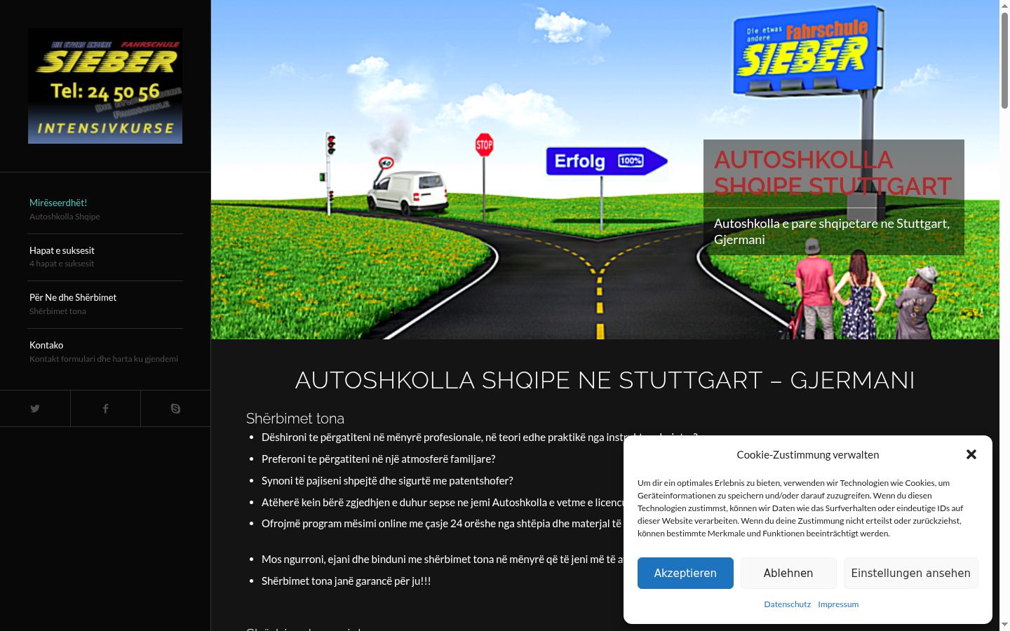Screenshot van de toestemmingsbanner zoals getoond vóór enige interactie