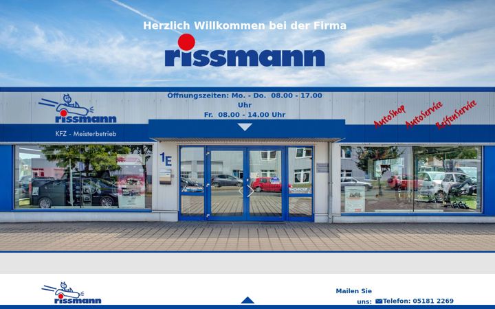 Screenshot of autoshop-rissmann.de