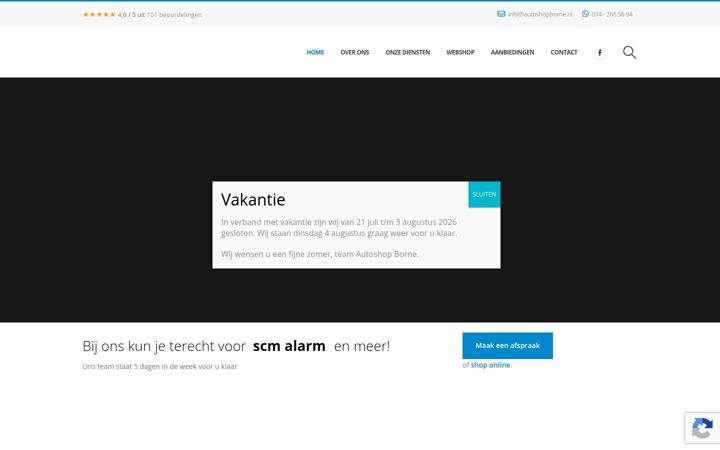 Screenshot von autoshopborne.nl