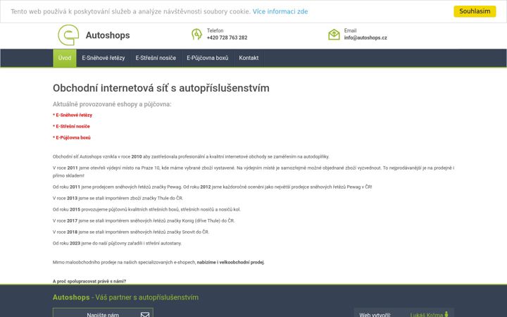 Screenshot von autoshops.cz