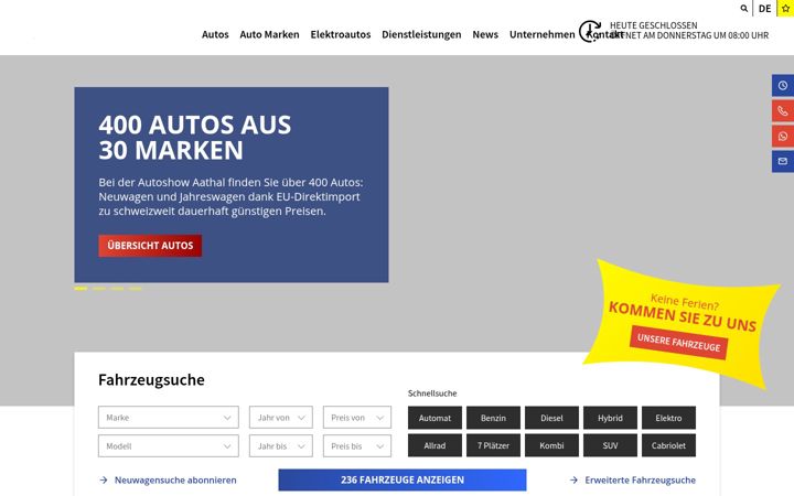 Screenshot of autoshow.ch