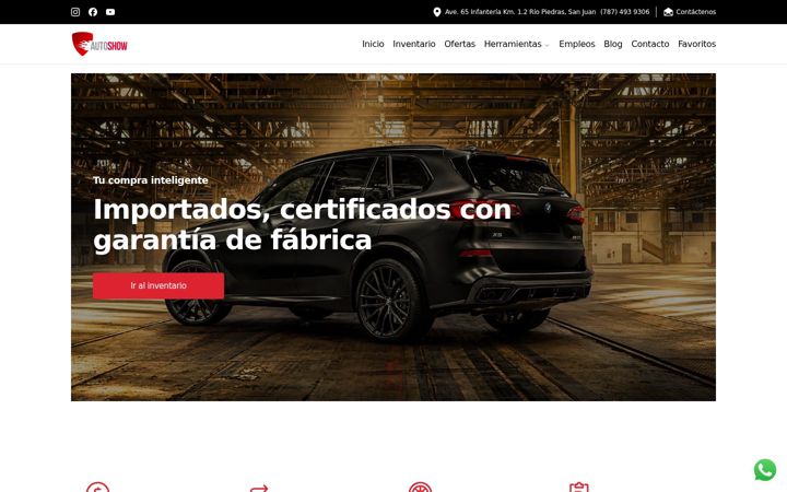 Screenshot von autoshow65.com