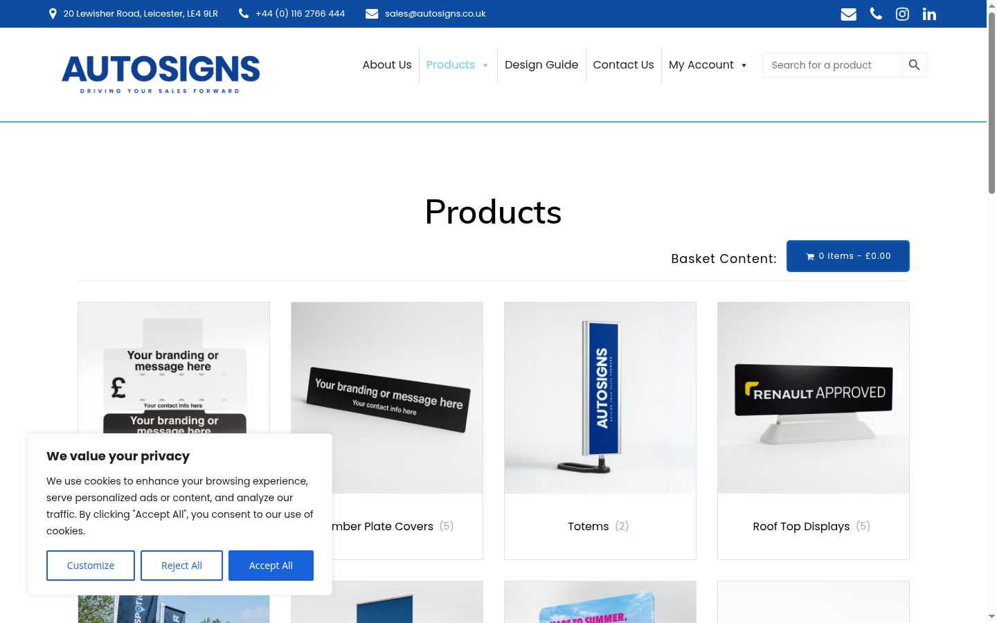 Screenshot des Einwilligungsbanners vor jeglicher Interaktion