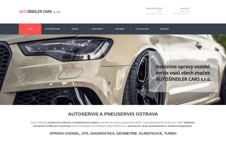 Screenshot of autosindler.cz
