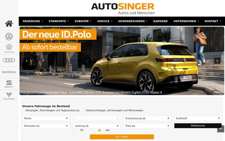 Screenshot of autosinger.de