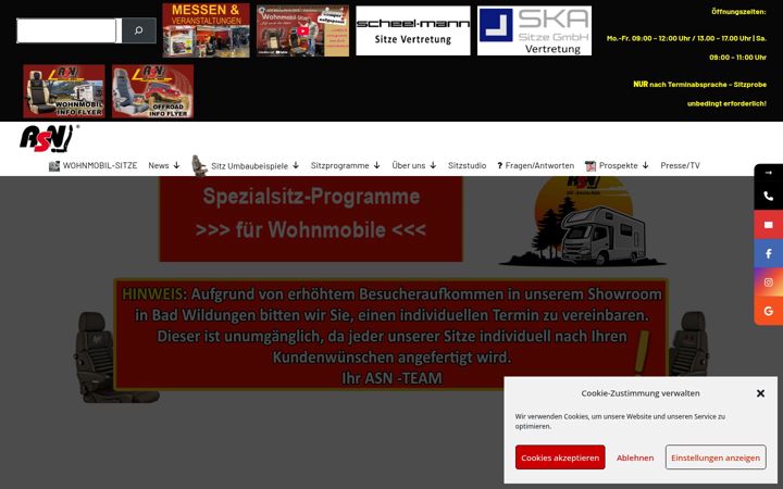 Skærmbillede af autositze-nobis.de