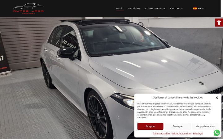 Skærmbillede af autosjaca.com