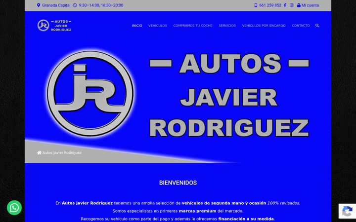 Skærmbillede af autosjavierrodriguez.es