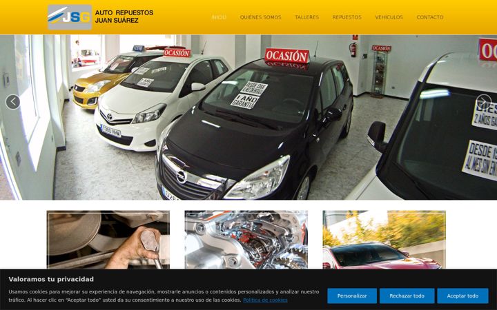 Screenshot of autosjuansuarez.com