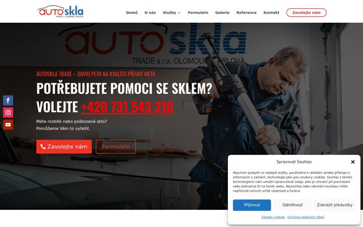 Captură de ecran a autoskla-trade.cz