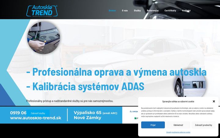 Snímek obrazovky autosklo-trend.sk
