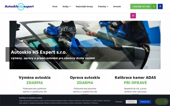 Snímek obrazovky autosklohs.cz