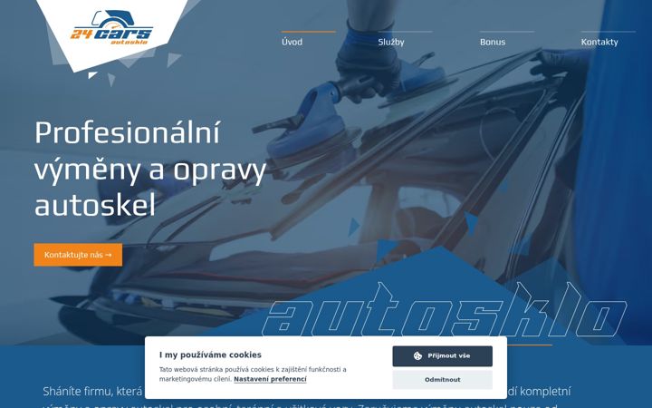 Screenshot of autoskloservis24.cz