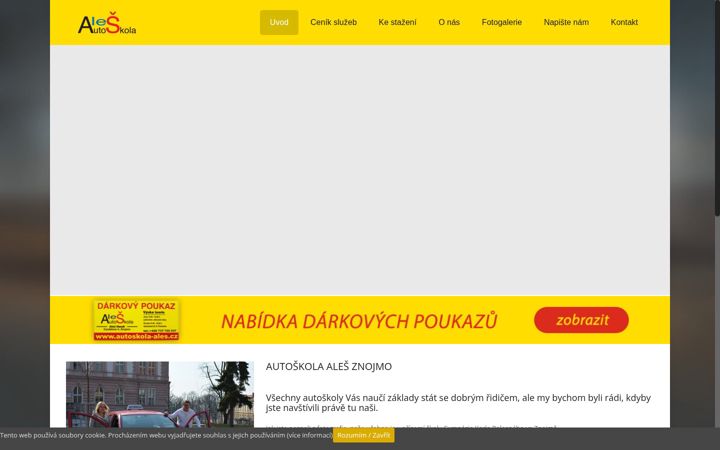 Screenshot of autoskola-ales.cz
