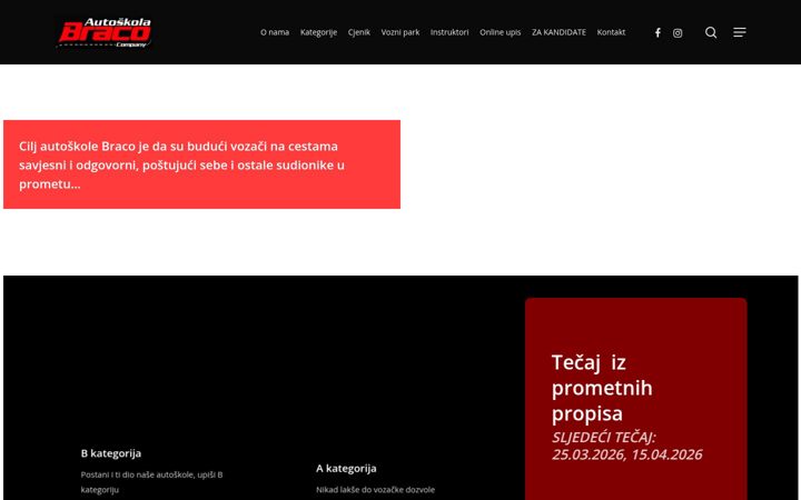 Screenshot of autoskola-braco.com