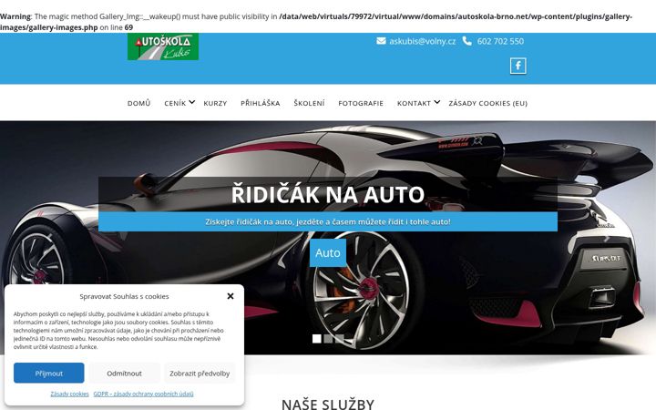 Screenshot of autoskola-brno.net
