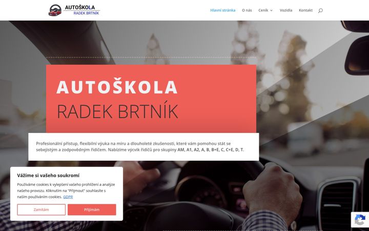 Zrzut ekranu autoskola-brtnik.cz
