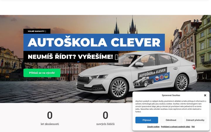 Screenshot of autoskola-clever.cz