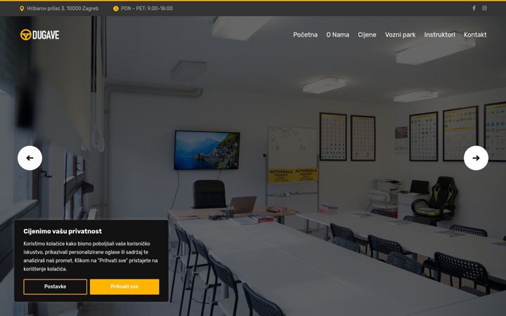Screenshot of autoskola-dugave.hr