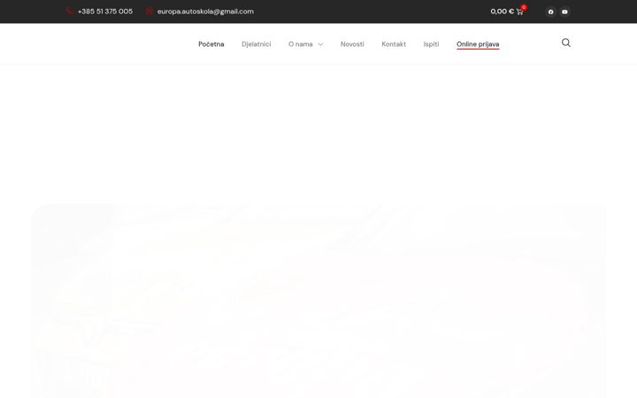 Screenshot of autoskola-europa.hr