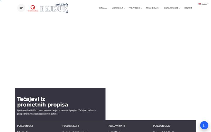 Screenshot of autoskola-hajduk.hr