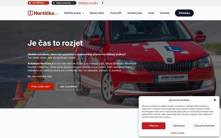 Zrzut ekranu autoskola-horcicka.com