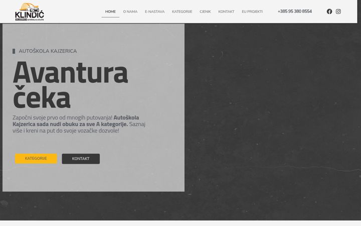 Zrzut ekranu autoskola-kajzerica.com.hr