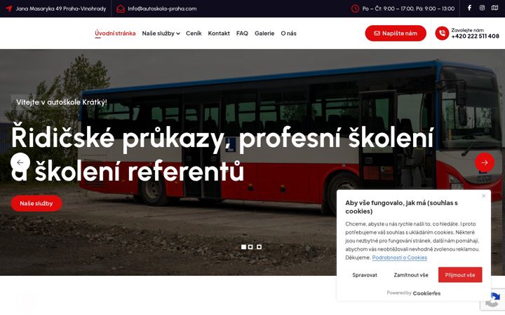 Zrzut ekranu autoskola-koran.cz