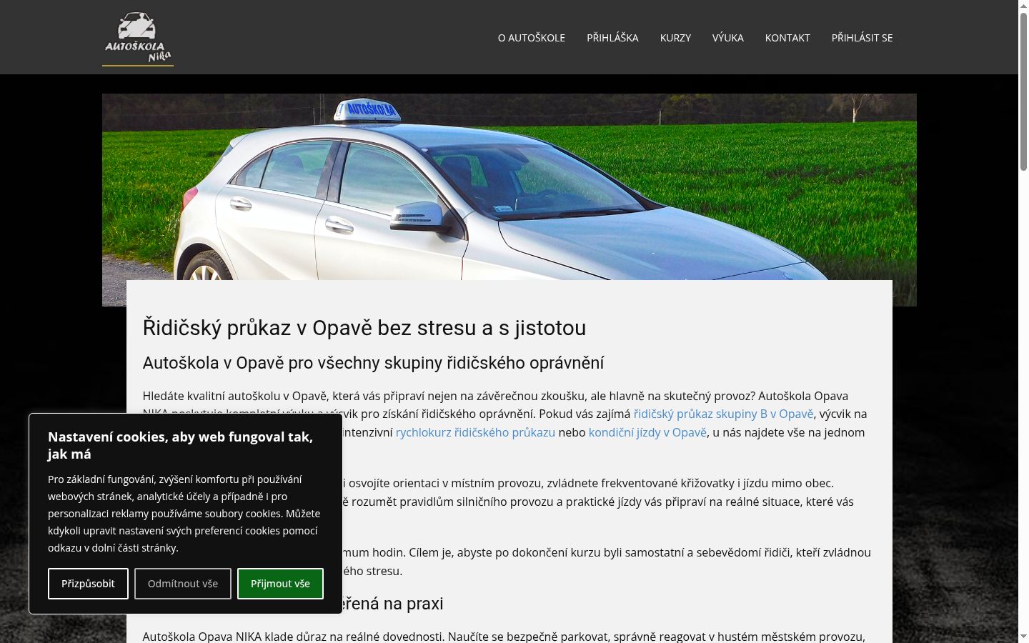 Skærmbillede af samtykkebanneret, som det blev vist før nogen interaktion