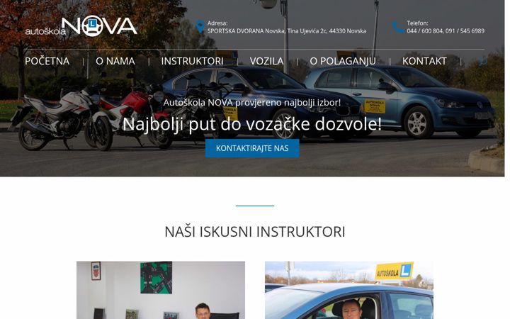 Screenshot of autoskola-nova.hr