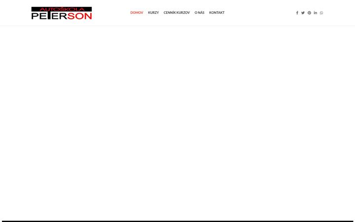 Screenshot of autoskola-peterson.sk