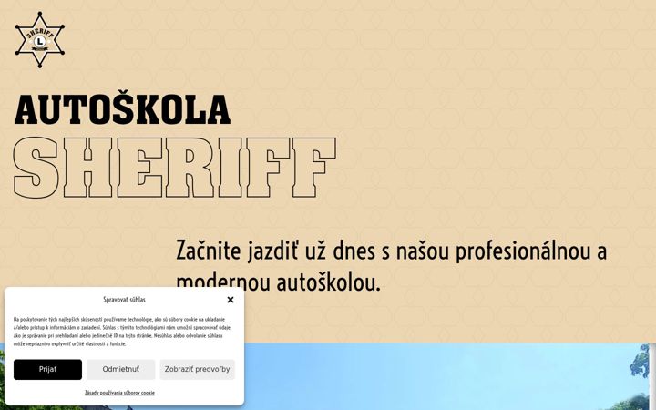Skærmbillede af autoskola-sheriff.sk