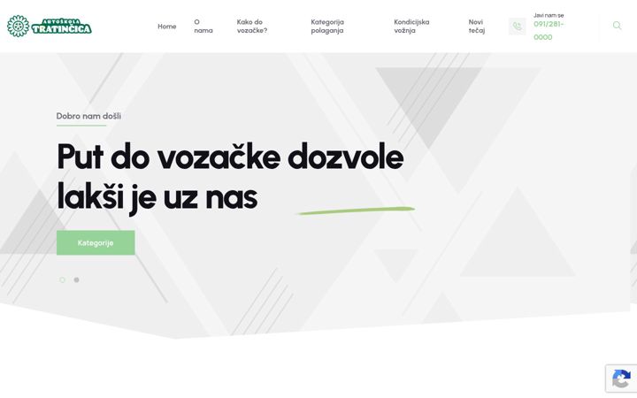Screenshot of autoskola-tratincica.hr