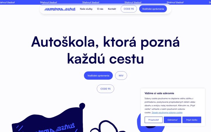 Screenshot of autoskolabenus.com